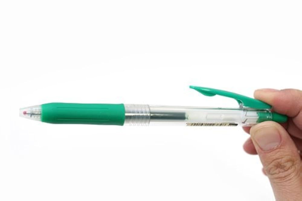 グリーン　ボールペン Amazon | ゼブラ(ZEBRA) サラサクリップ0.3 インク色:緑 JJH15-G